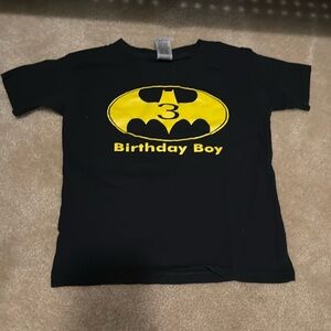 3rd Birthday Boy Batman Inspired T-Shirt